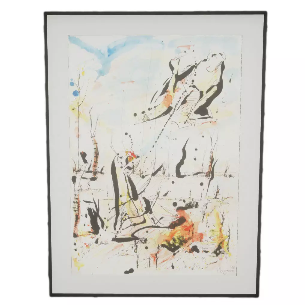 Picture Frame - Penguin and Amo Low-poly 3D model_0