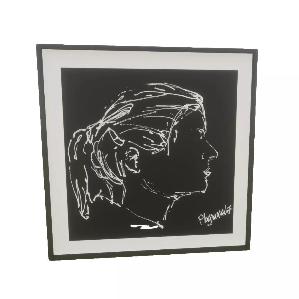 Picture Frame - Tahnee Low-poly 3D model_0