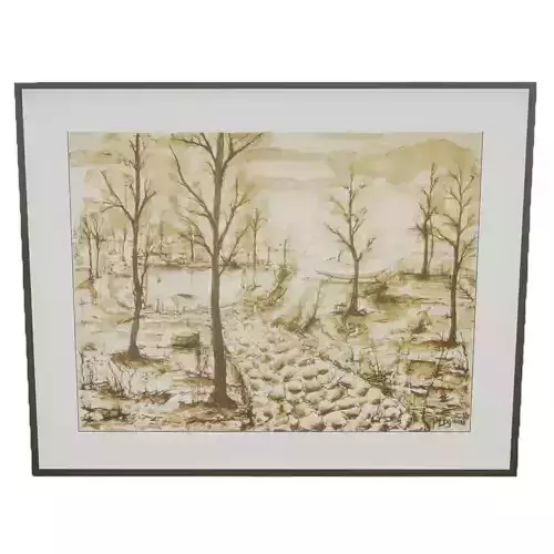 Picture Frame - World Low-poly 3D model Picture Frame - World Low-poly 3D model