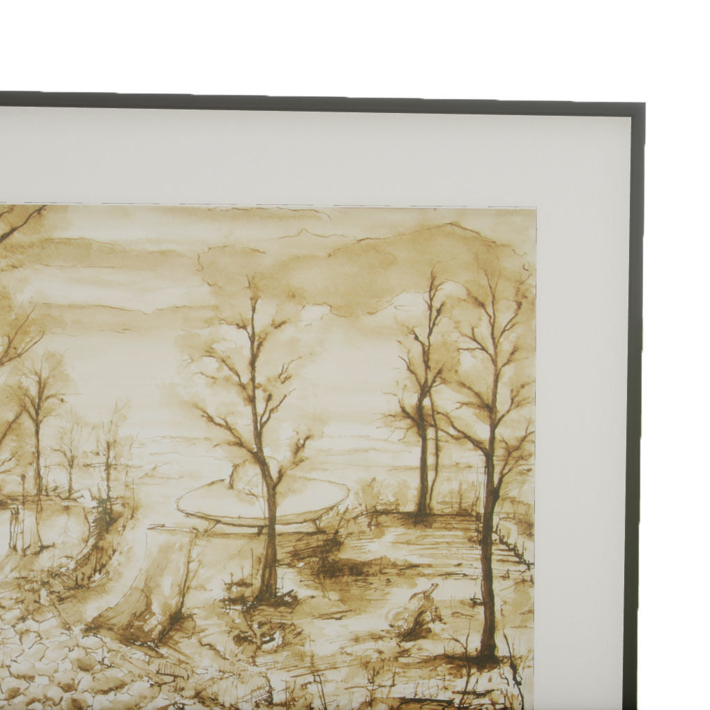 Picture Frame - World Low-poly 3D model_3