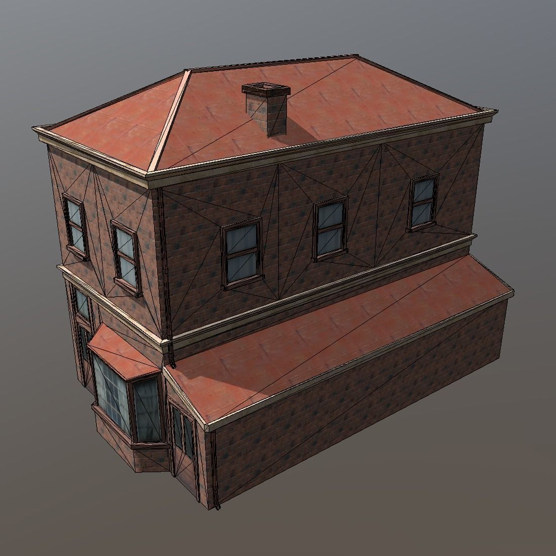 Old House Low-poly 3D model_7