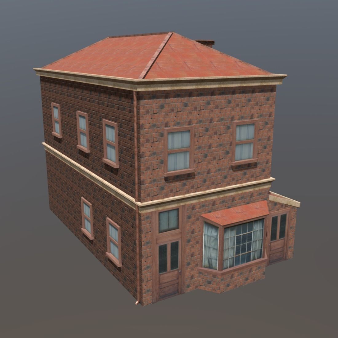 Old House Low-poly 3D model_1