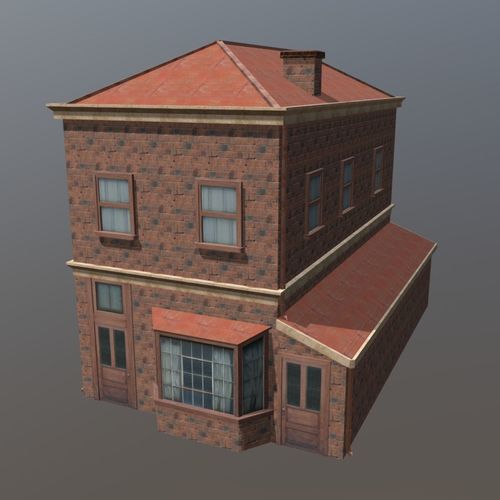 Old House Low-poly 3D model