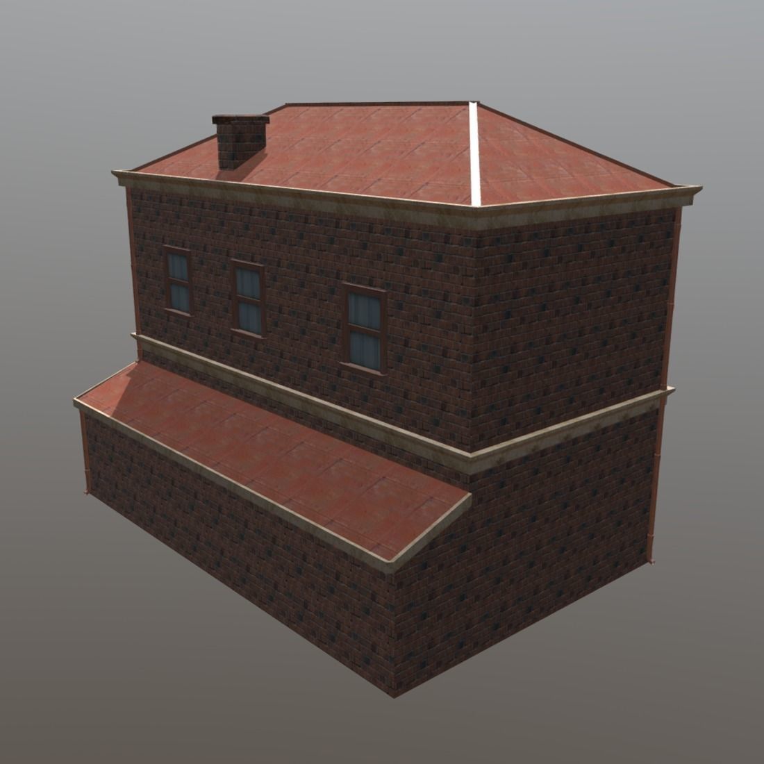 Old House Low-poly 3D model_4