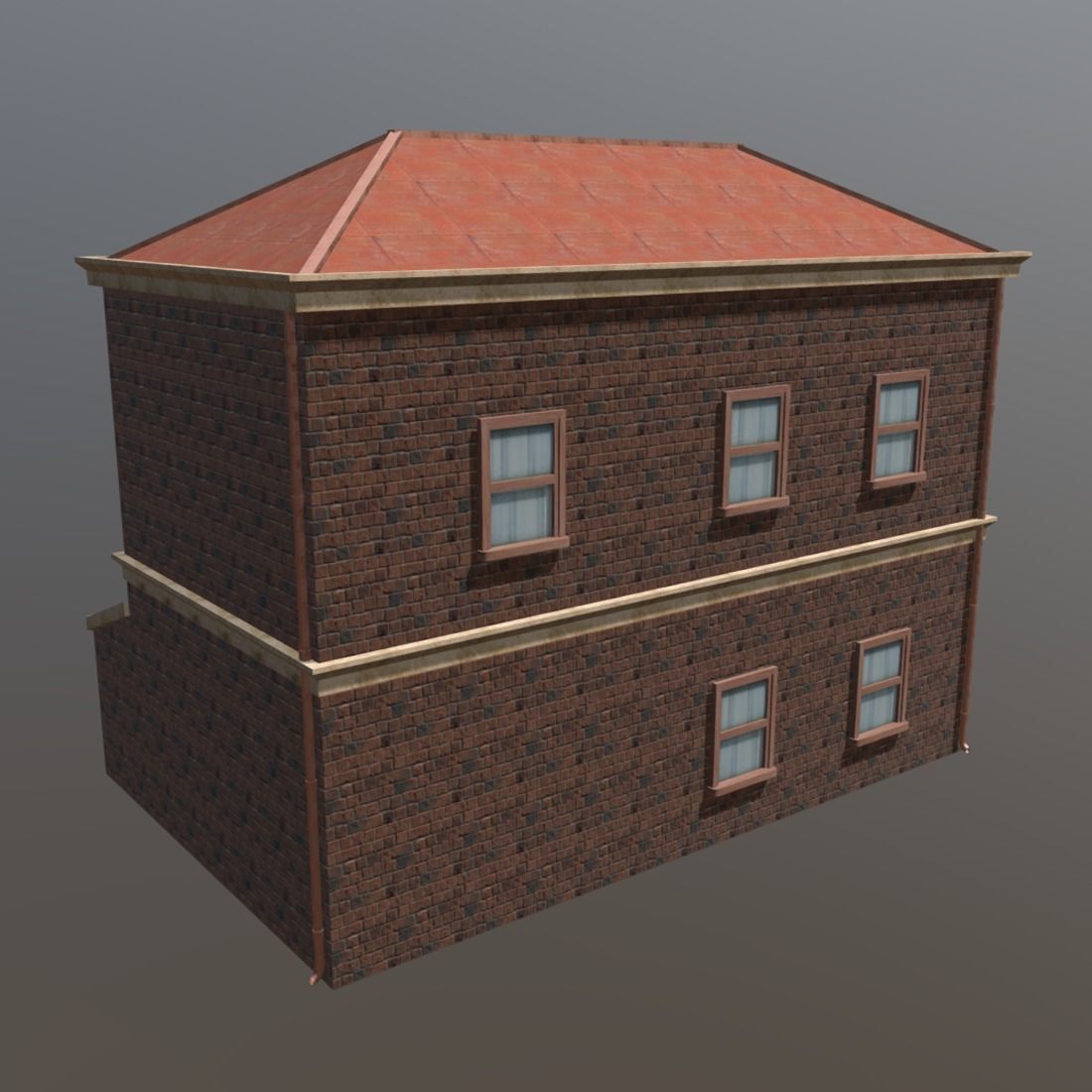 Old House Low-poly 3D model_2