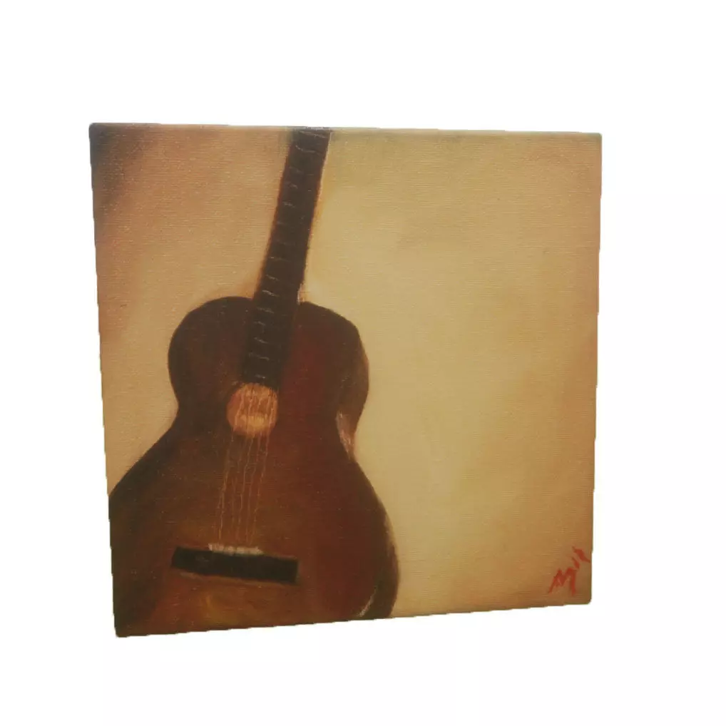 Canvas - Guitar Low-poly 3D model_0