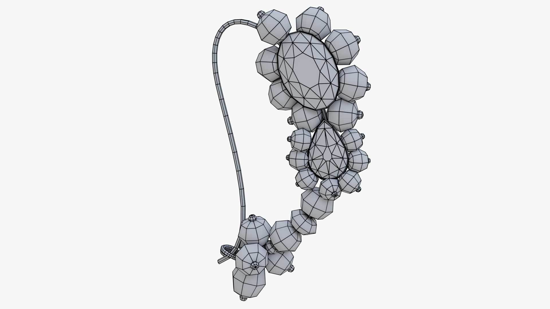 Nath Nose-jewel Low-poly 3D model_9