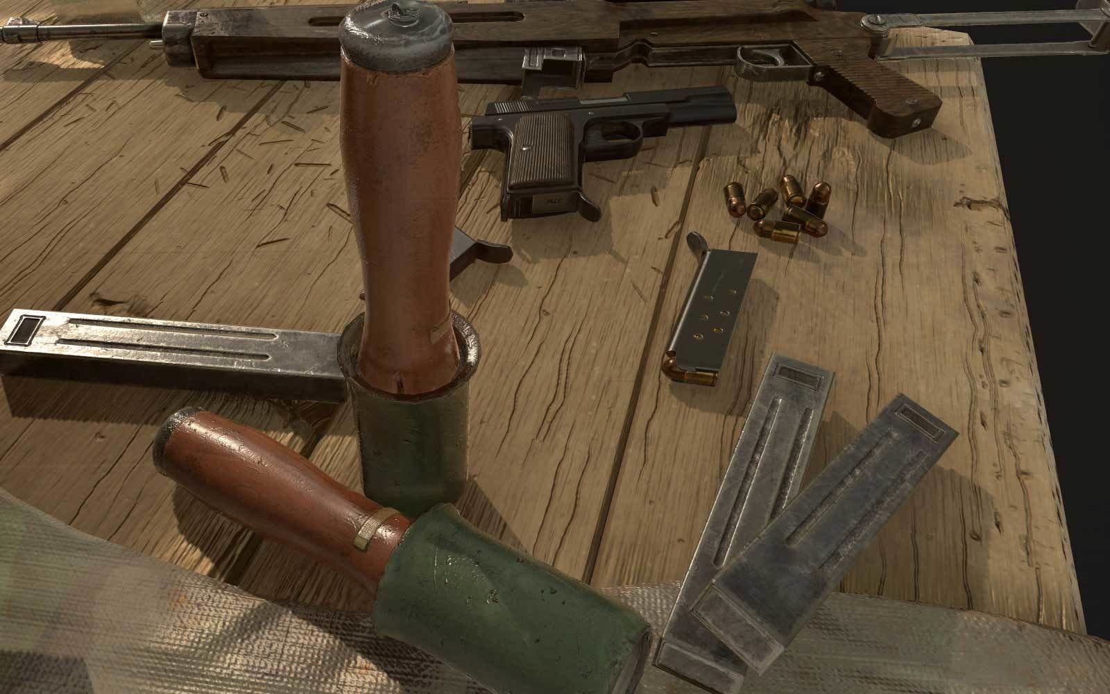 Hungarian Army Weapons from WW2 3D model_4