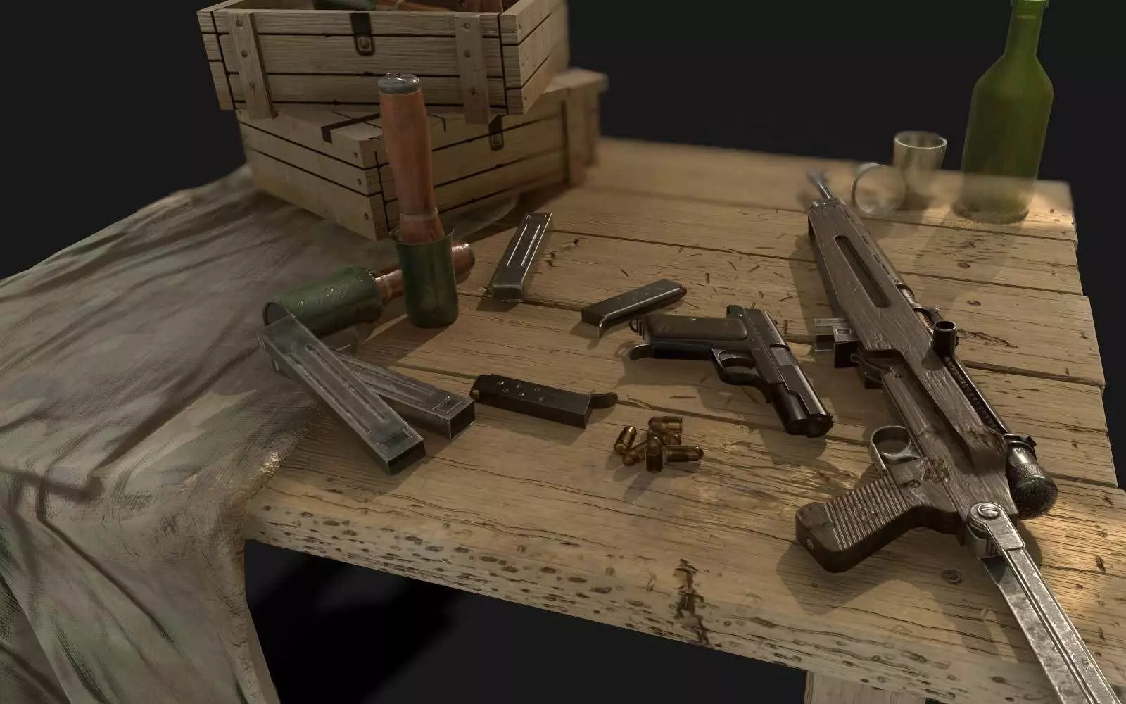 Hungarian Army Weapons from WW2 3D model_0