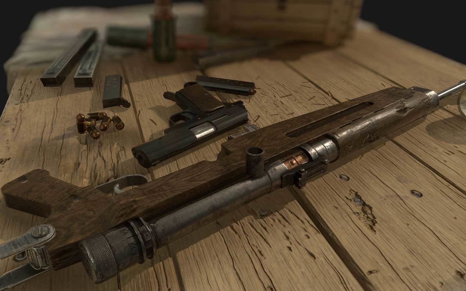Hungarian Army Weapons from WW2 3D model_3