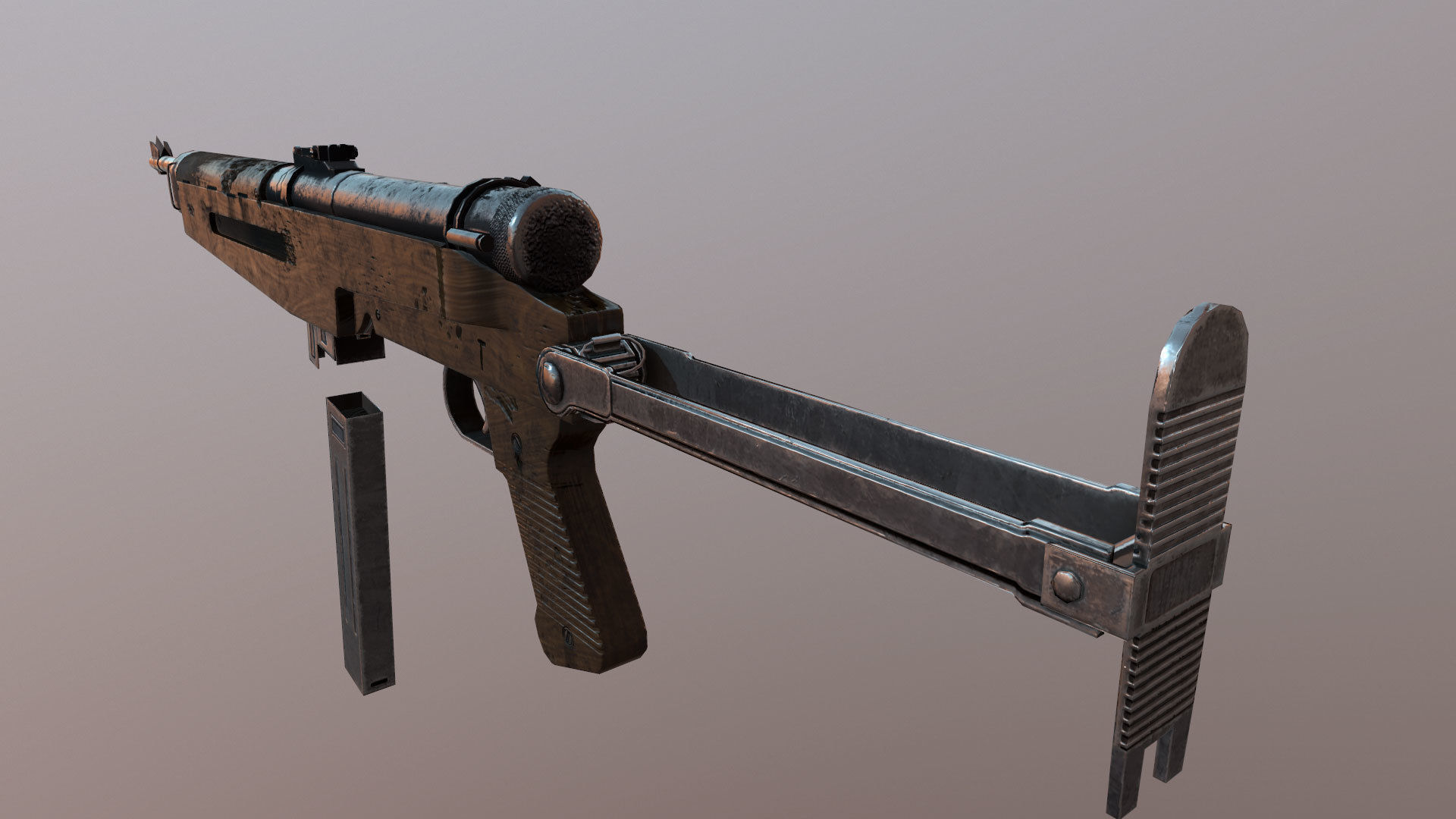 43M Danuvia - Hungarian Army Gun 3D model_3