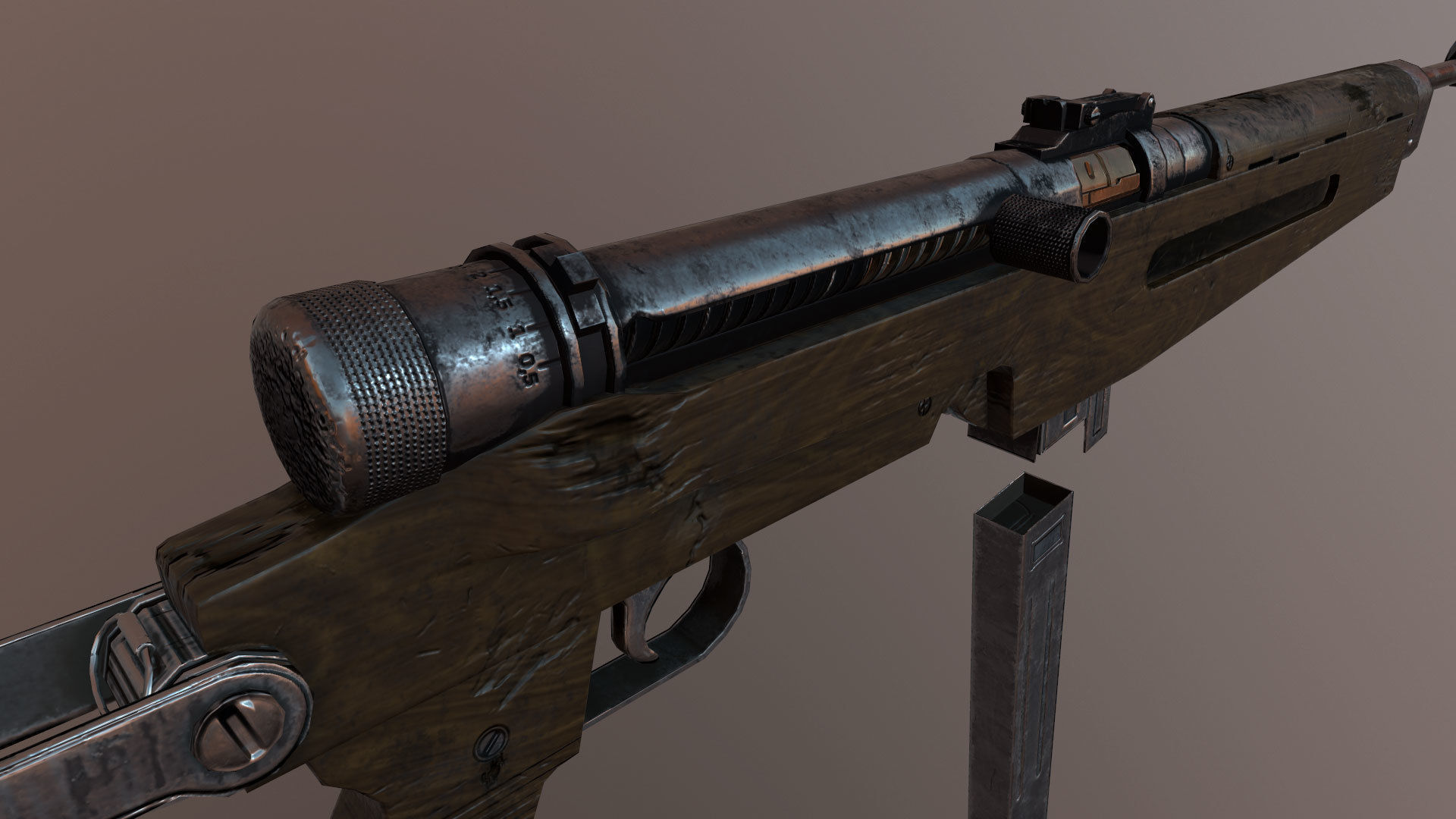 43M Danuvia - Hungarian Army Gun 3D model_2