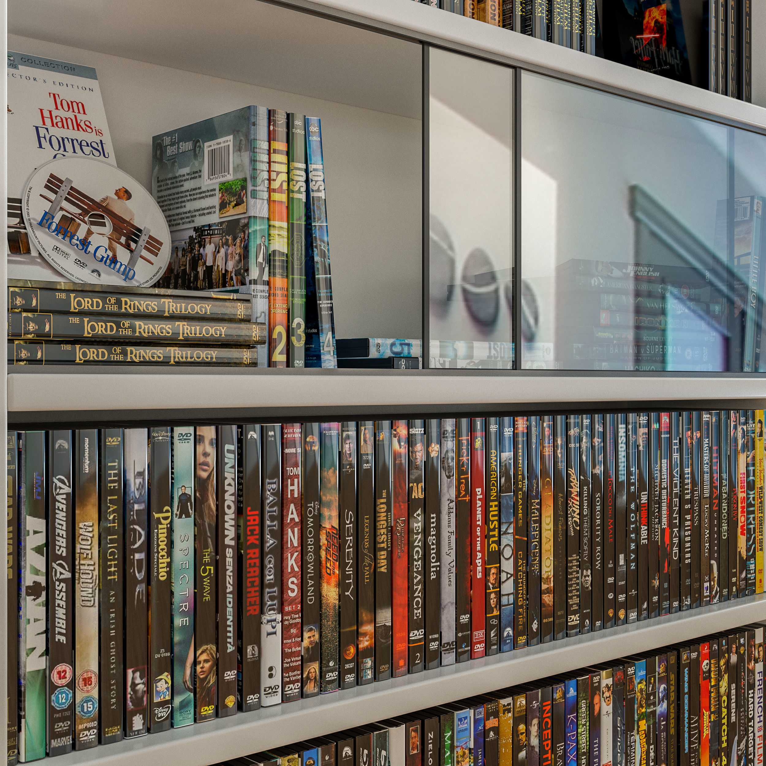 Over 130 Dvd Box set 3D model_1