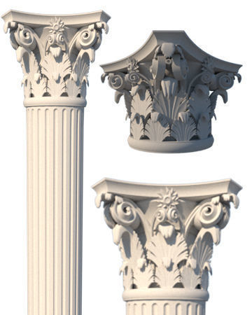 3d Column classical 3D model