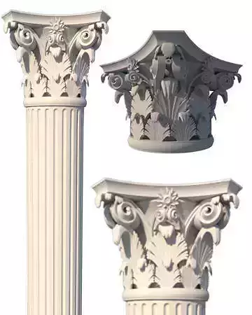 3d Column classical 3D model