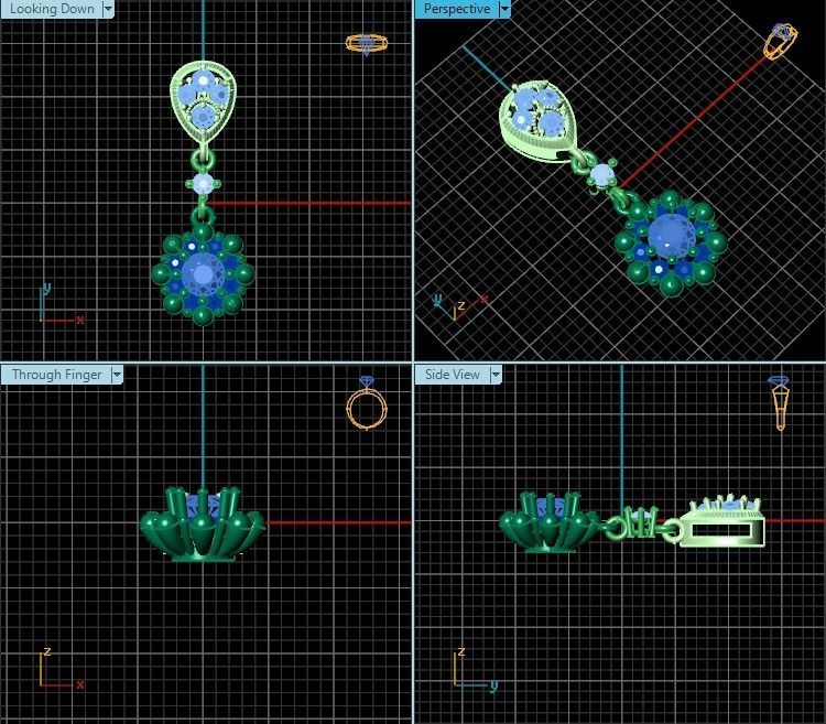 Pendant T01086 3D print model_2