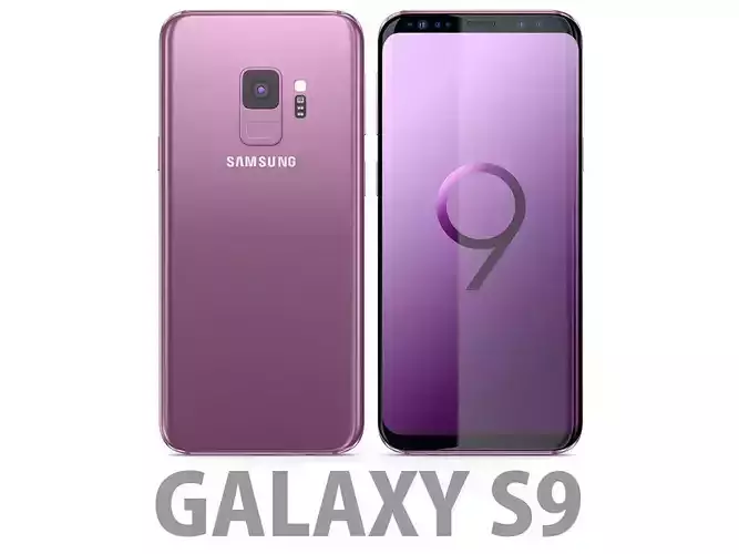 Samsung Galaxy S9 Lilac Purple 3D model