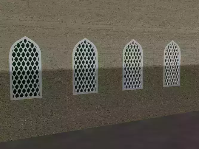 mosque window Free 3D model
