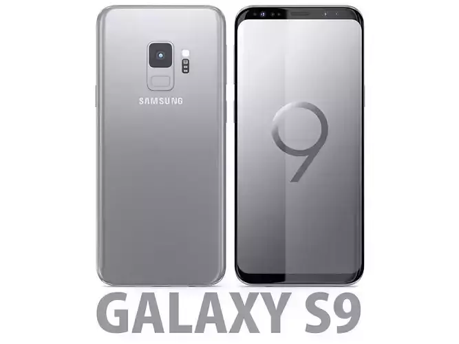 Samsung Galaxy S9 Titanium Grey 3D model