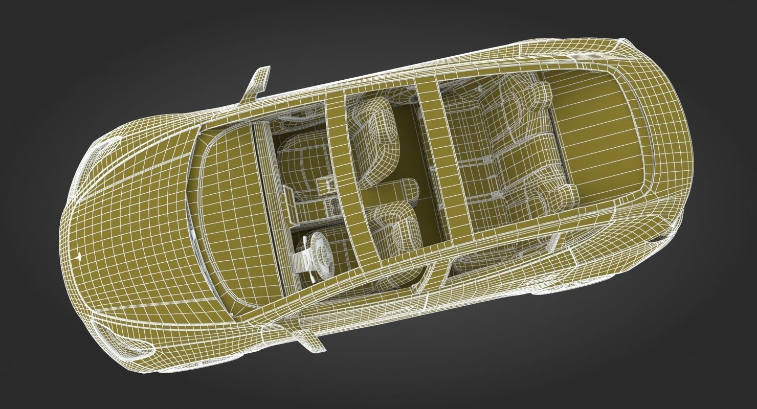 Tesla Model 3 Silver Metallic  3D model_29