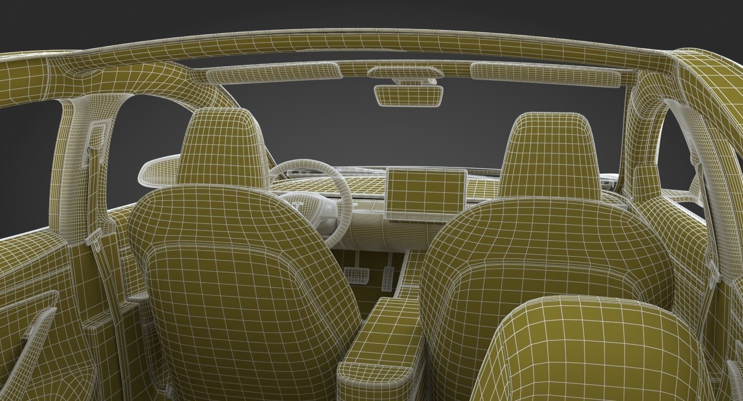 Tesla Model 3 Silver Metallic  3D model_38