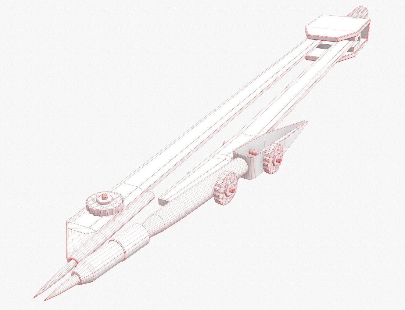 Drafting Compass 3D model_3