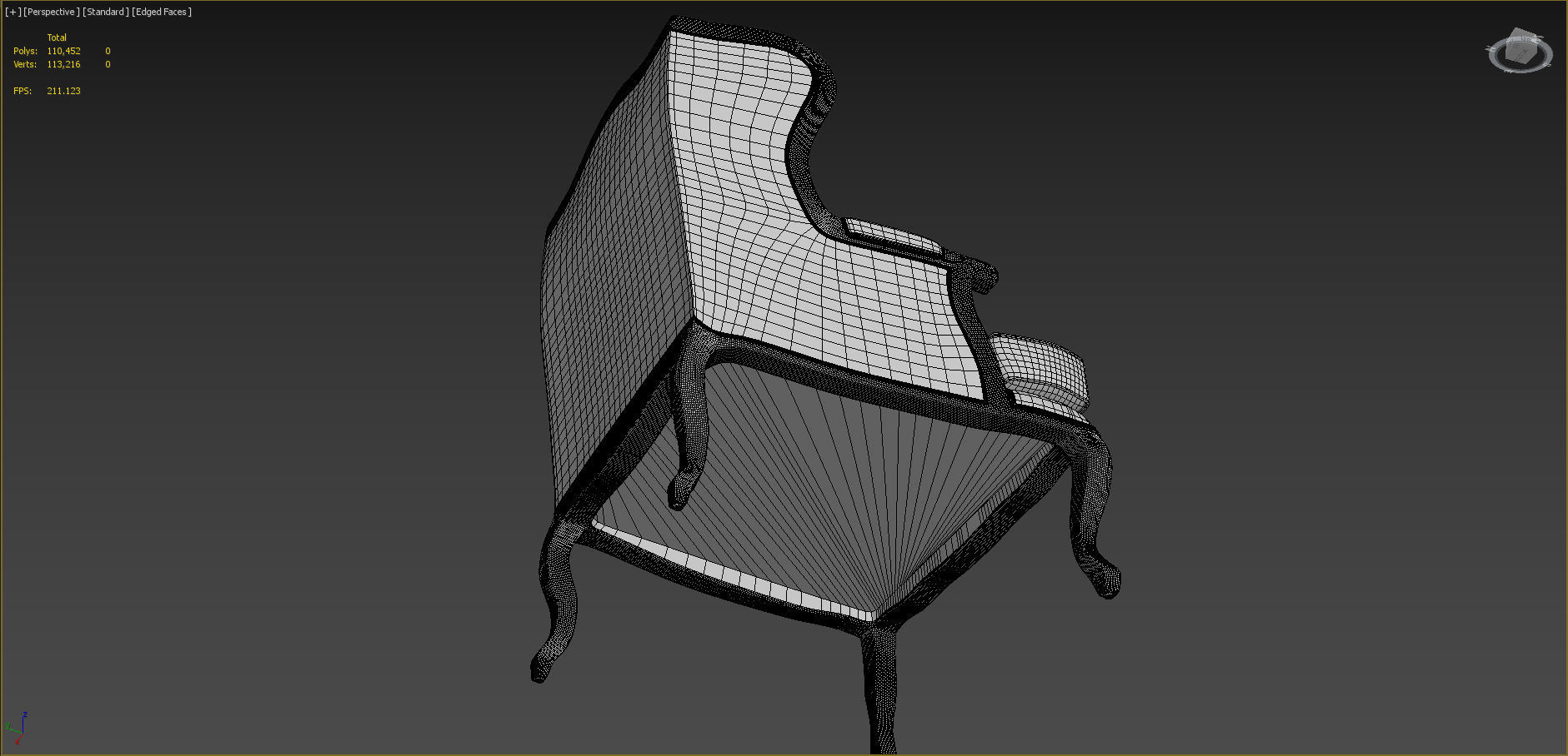 Old Chair 3D model_11