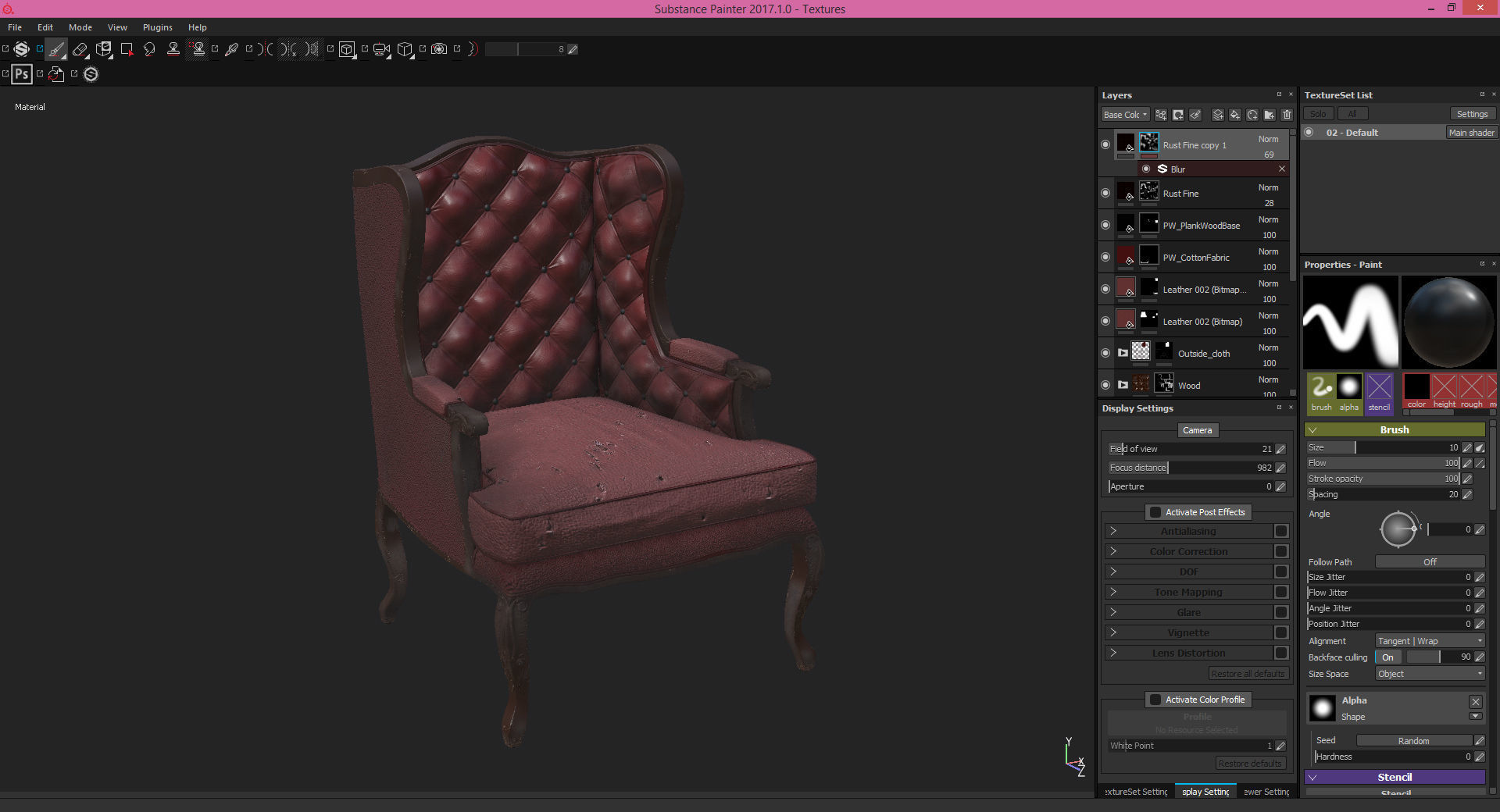 Old Chair 3D model_8