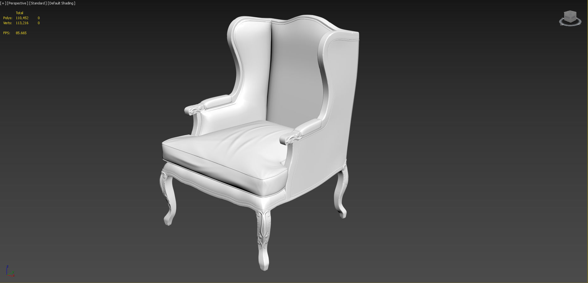 Old Chair 3D model_9
