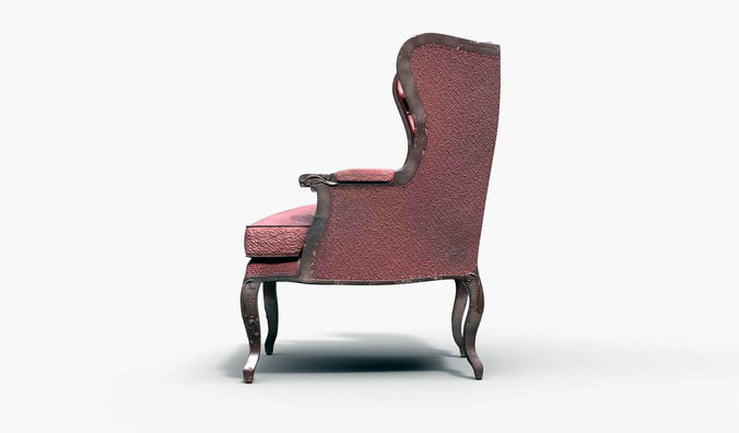 Old Chair 3D model 5