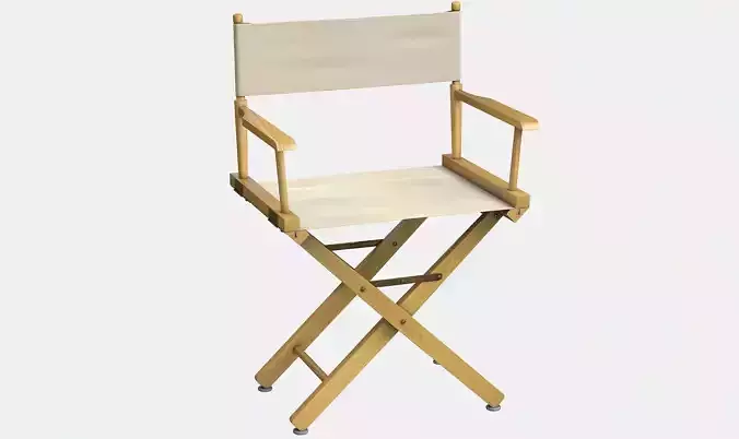 Director Chair Low-poly 3D model