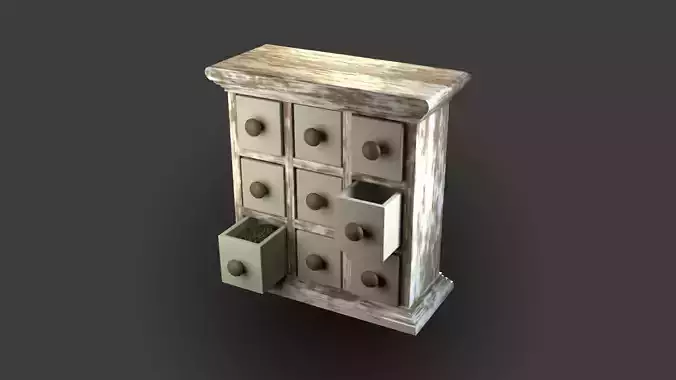 Mini box seasoning Low-poly 3D model