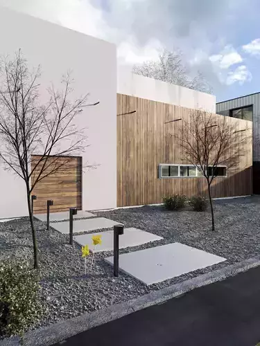Exterior Scene for Cinema 4D and Corona Renderer 3D model