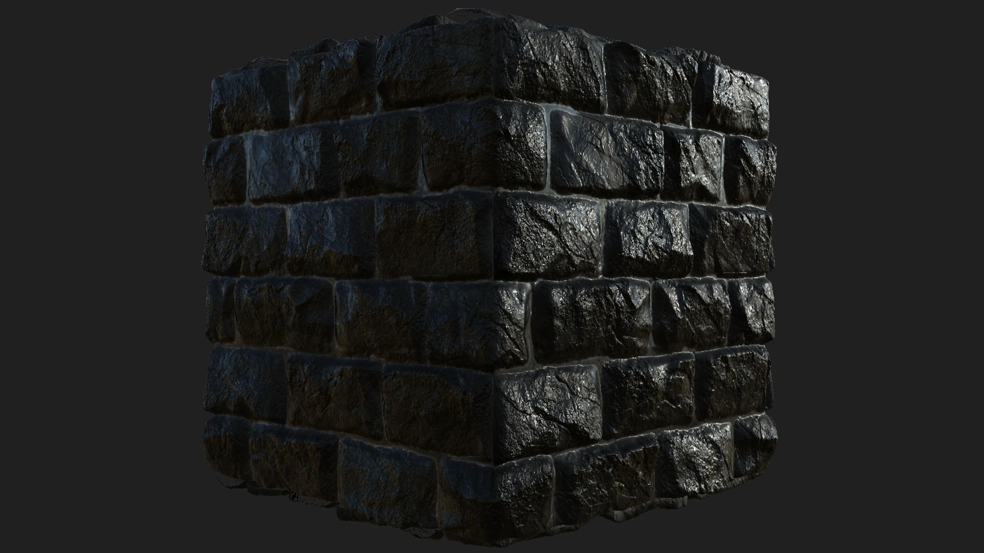 Brick Wall materials 3D model_1