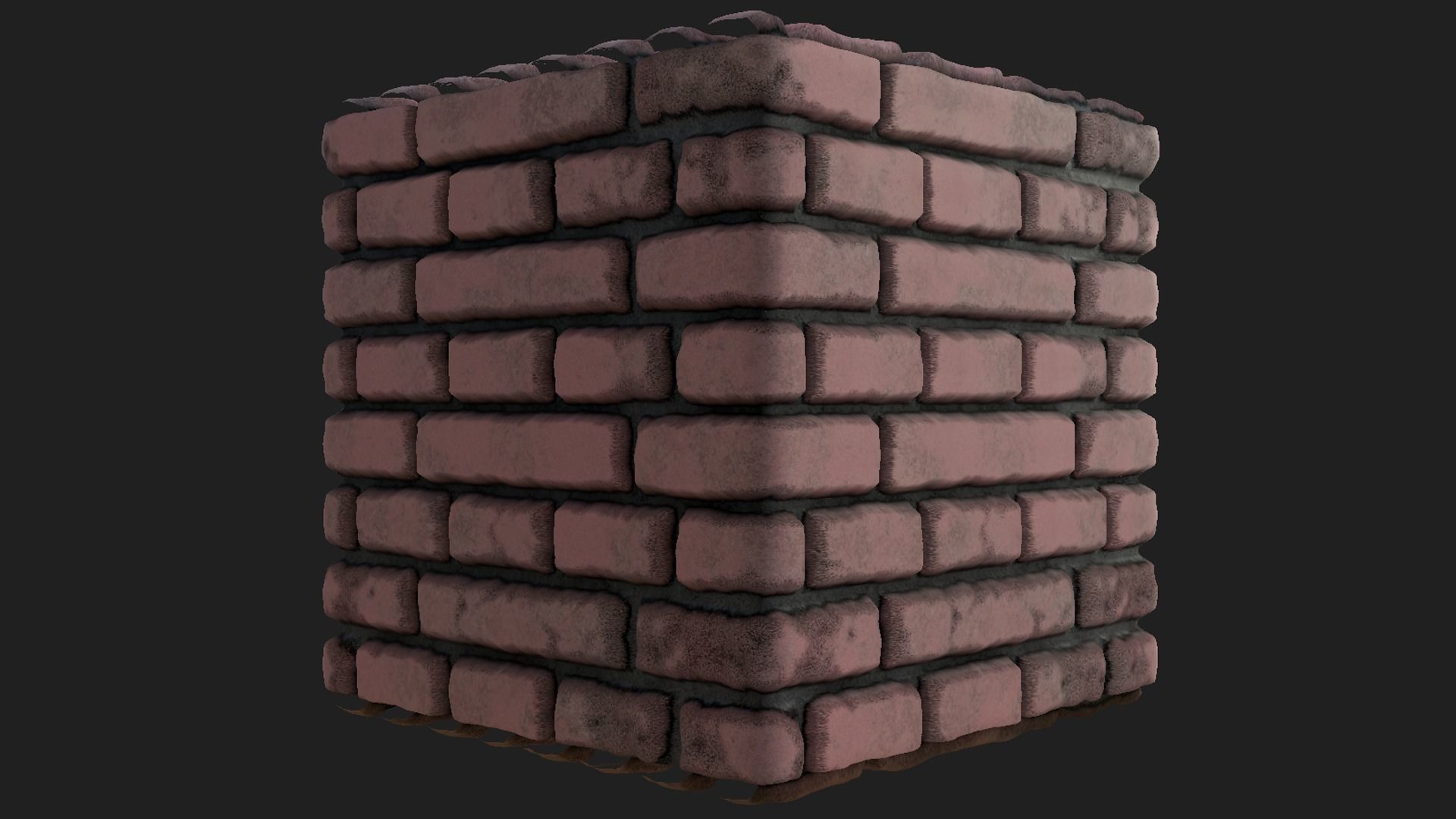 Brick Wall materials 3D model_2