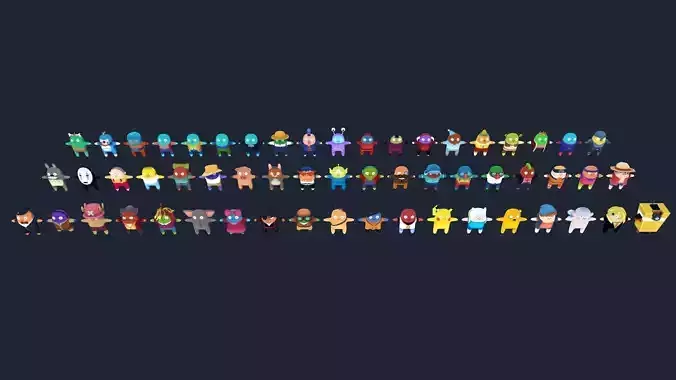 Cartoon characters complete pack 