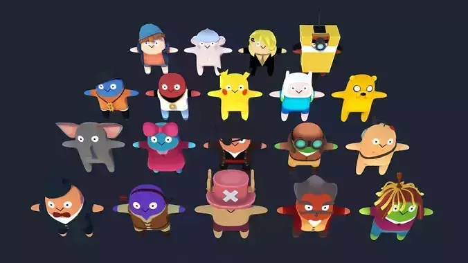 Cartoon characters pack 01