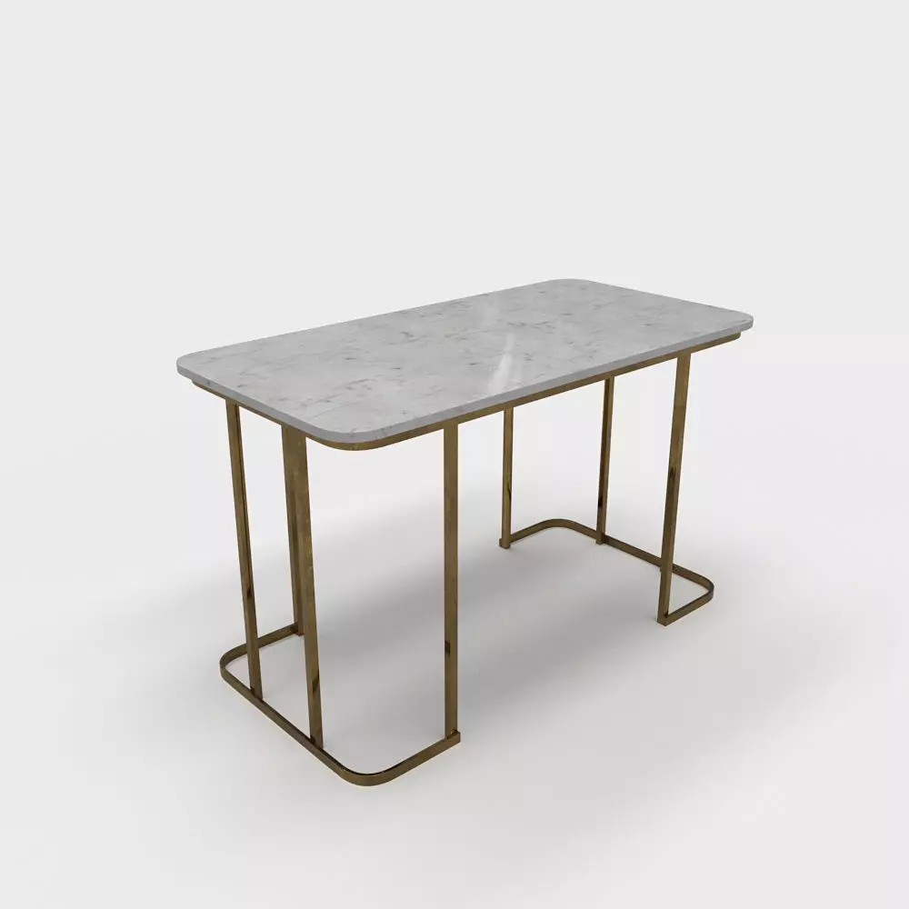 Marble Table 3D model_0