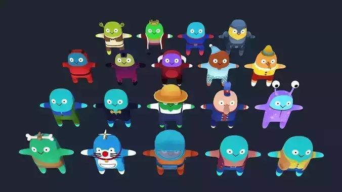 Cartoon characters pack 03