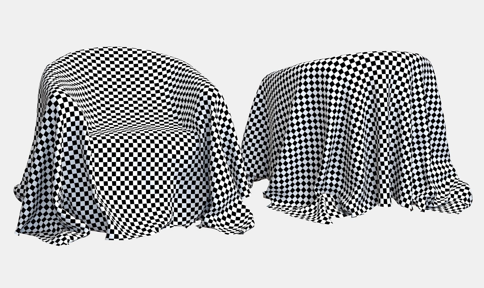 Fabric Cover V4 Low-poly 3D model_9