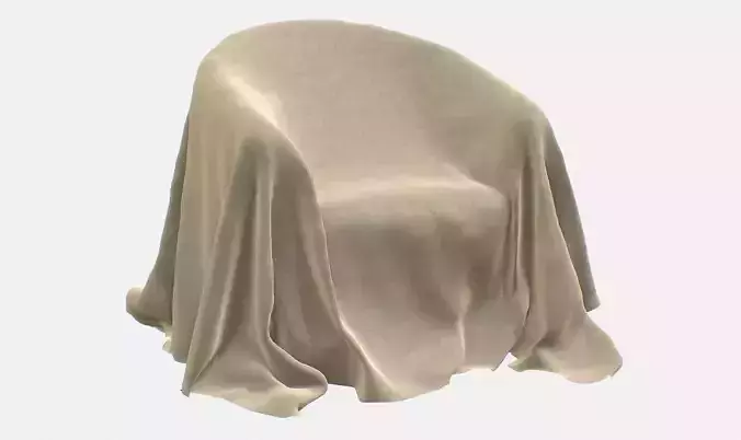 Fabric Cover V4 Low-poly 3D model