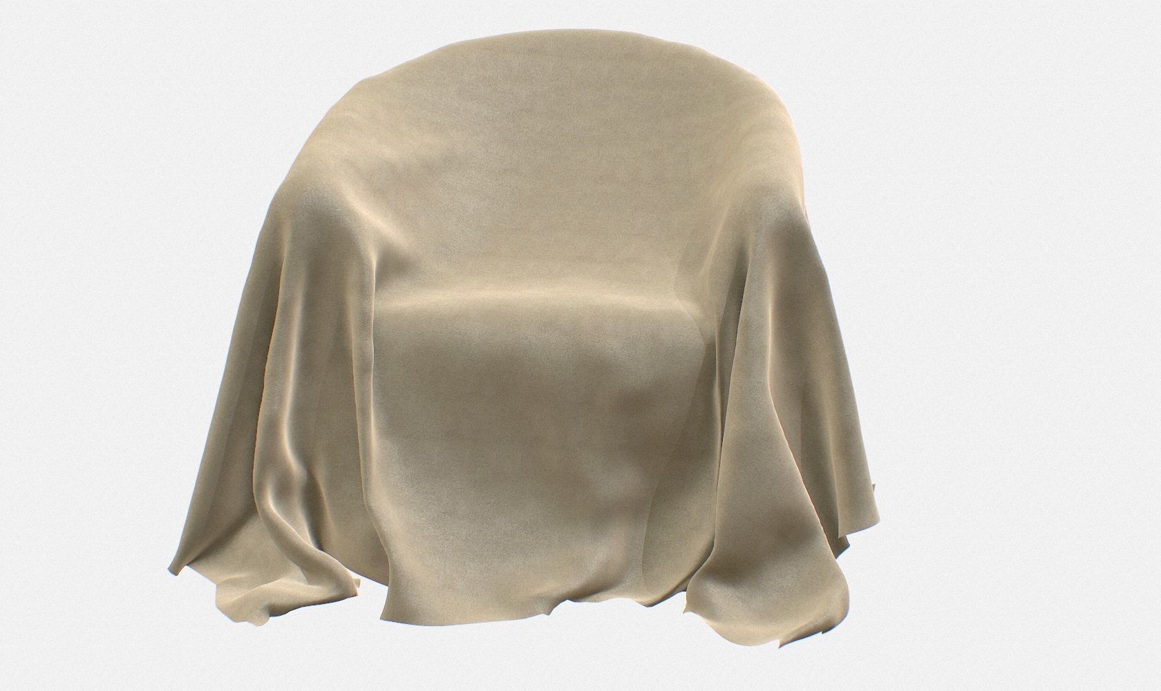 Fabric Cover V4 Low-poly 3D model_7