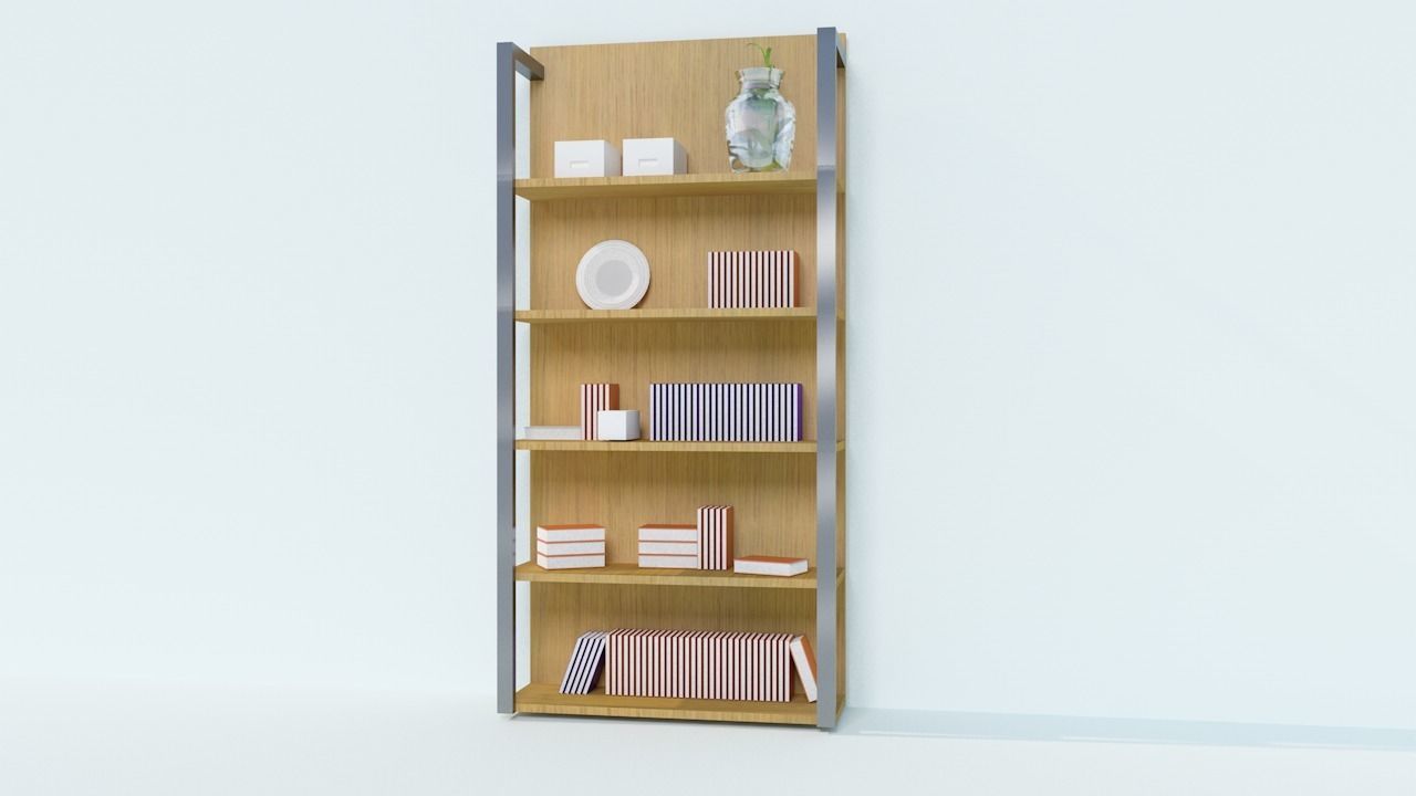 Book Shelf 3D model_3