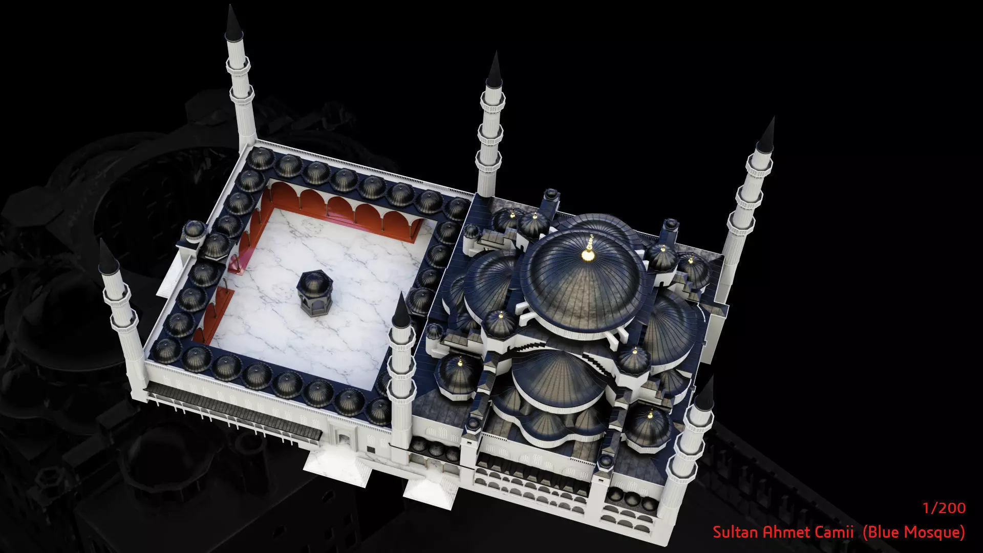 Blue mosque 3D print model