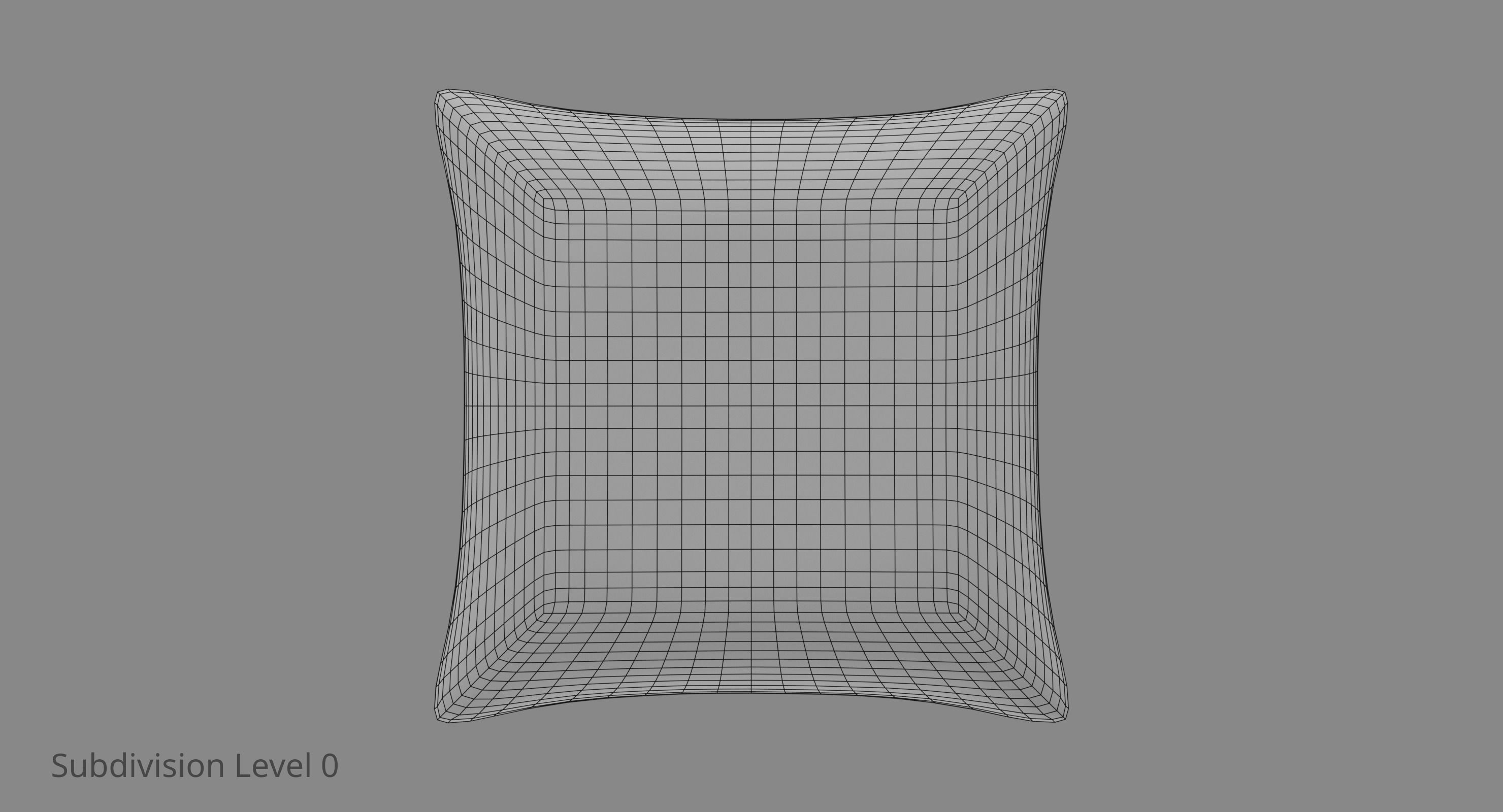 Throw Pillow with Simple Printed Pattern 3D model_6