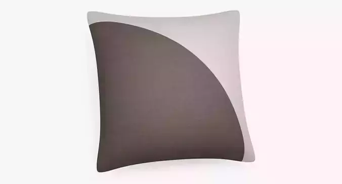 Throw Pillow with Simple Printed Pattern 3D model
