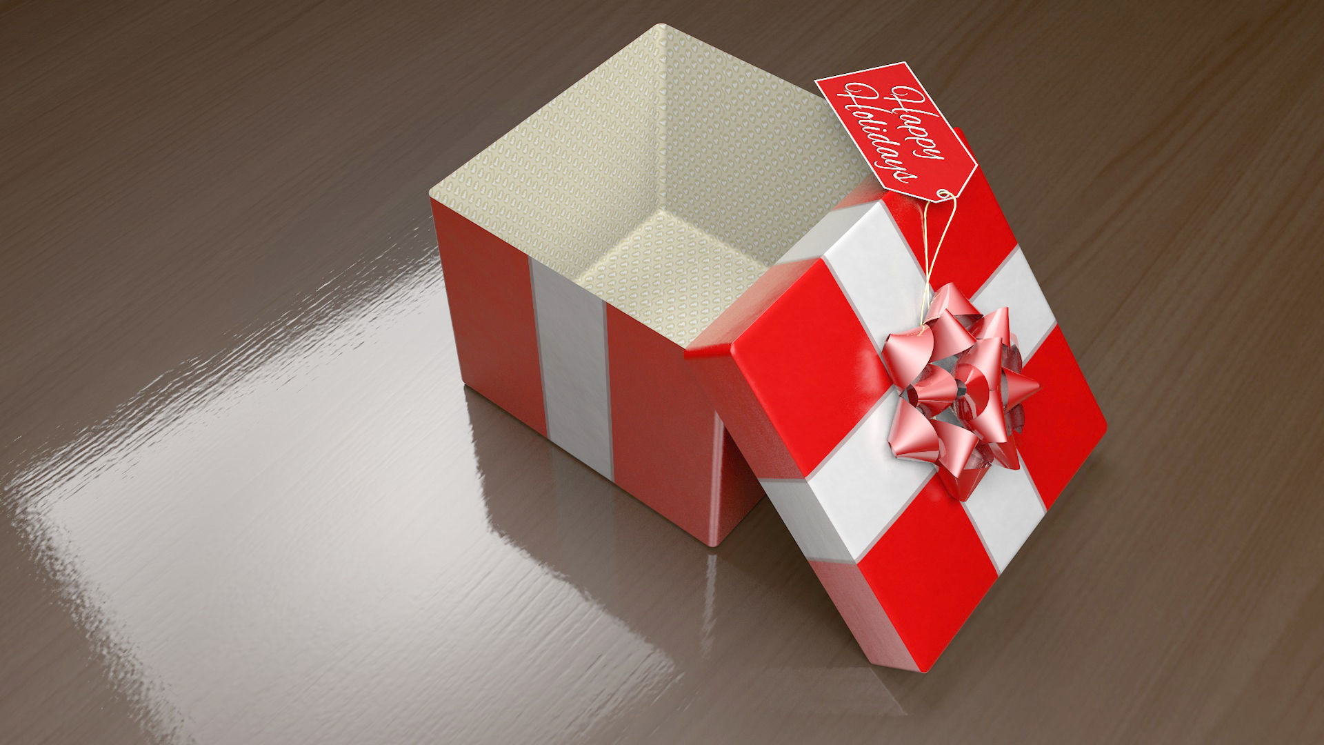 Gift box Low-poly 3D model_1