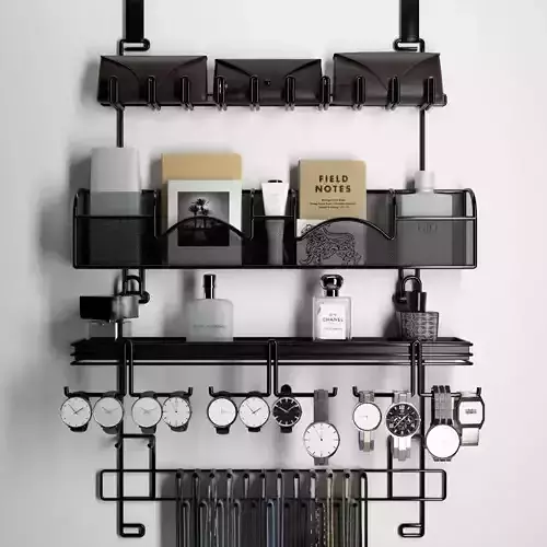 Set 13 necktie rack 3D model