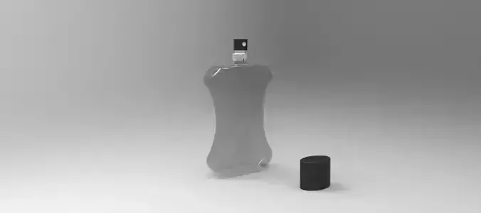 Perfume bottle of with cap