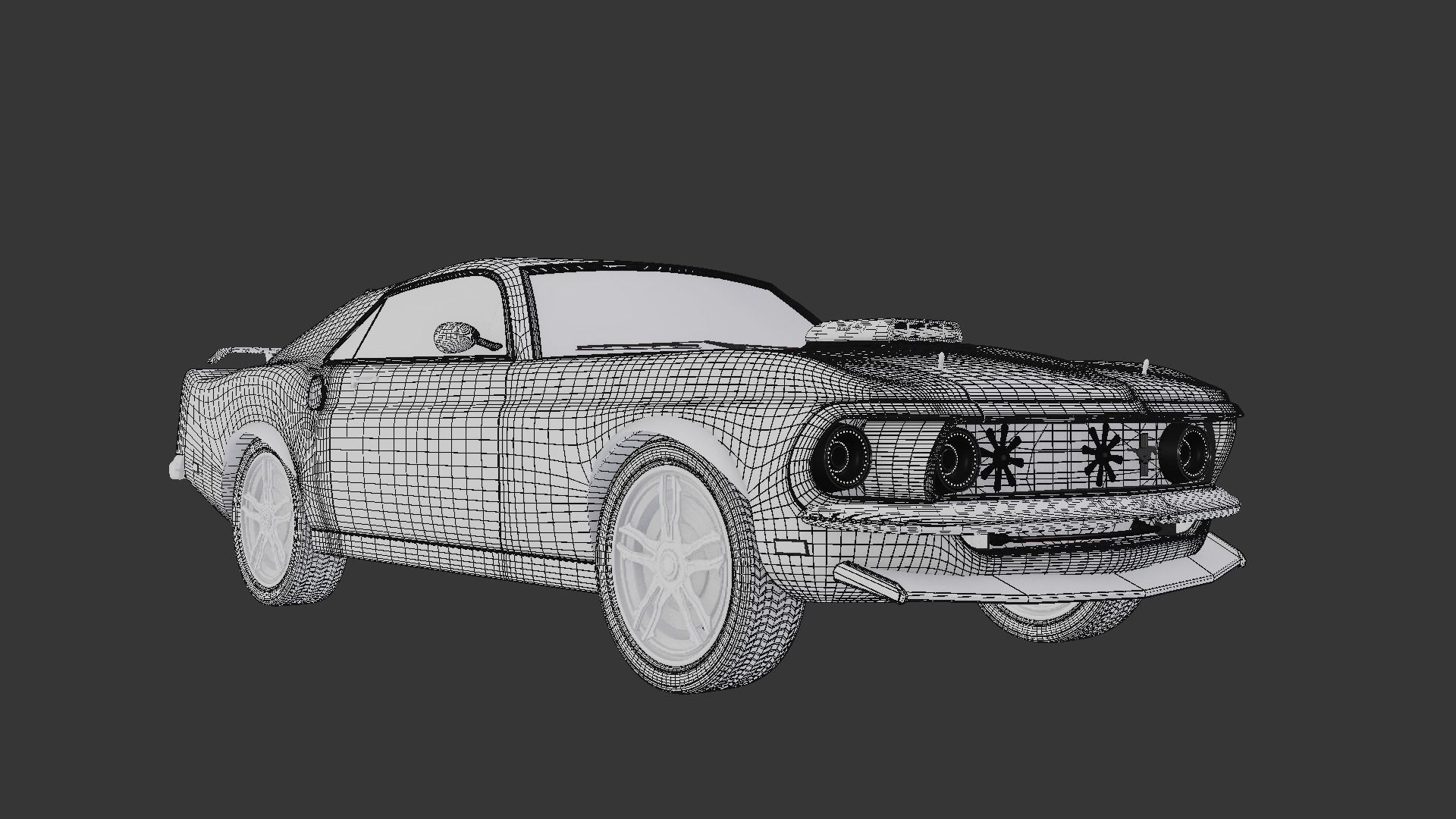 Boss 302 1969 Free 3D model_9